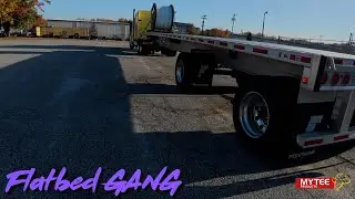 Новый прицеп-платформа ➕POV Trucking ➕Kenworth CAT C15 18-скоростной ASMR Жизнь владельца-операто...