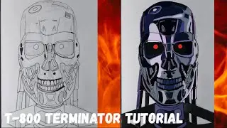 How to Draw The Terminator T-800 Endoskeleton ￼Narrated Tutorial