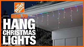 Как повесить рождественские гирлянды | The Home Depot