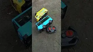 Unboxing and Testing Toys RC Bus Tayo and Truk Oleng No Talking With Natural Sound Water