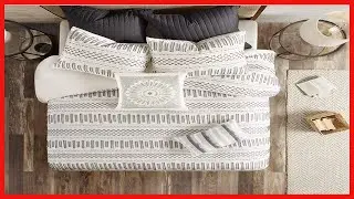 Great product -  INK+IVY Rhea 100% Cotton Duvet Set Mid Century Modern Boho Design
