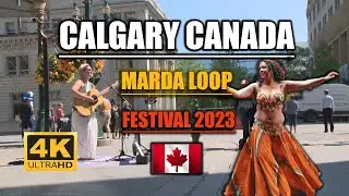 Walking Tour | Calgary I Alberta I Marda Loop Gras | 4K| #canada #calgary #summervibes #alberta