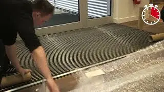 installazione dello zerbino tecnico d'ingresso emco in 30 secondi