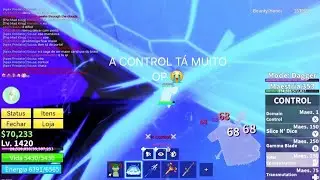 Fui pvp de Control sendo lvl 1420... mas foi uma má ideia... (Blox Fruits)