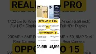 REALME 16 PRO VS OPPO RENO15 !! #shorts #shortvideo #youtubeshorts #viral  #trending #short #love