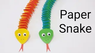 How to make 3D Moving paper snake, paper toys ,