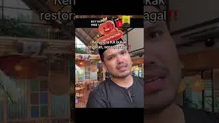 Bagi Khairul Aming Buka Restaurant Bukan Benda Yang Mudah