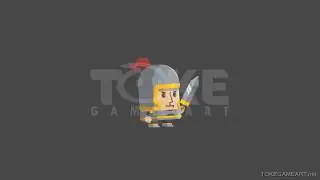 Flat Style Medieval Knight - 2D Character Sprite
