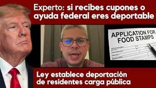 Experto: inmigrantes residentes que reciben cupones o ayuda federal son deportables