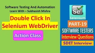 19 - How to perform Double Click in Selenium WebDriver