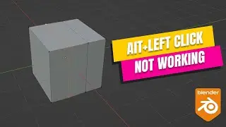 ALT + LEFT click not working in blender | Edge loop tool not working