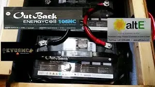 12 Volt Off Grid Solar Battery Bank Cabinet OutBack EnergyCell Nano Carbon 106NC By KVUSMC Pt 5