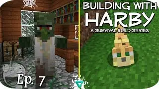 Building With Harby - HOW TO CURE ZOMBIE VILLAGERS & TAME OCELOTS! Episode 7