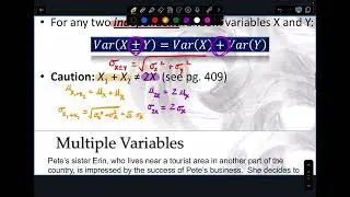 Section 4E (Day 2): Combining Random Variables