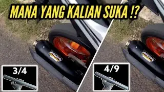 komparasi suara kenalpot mdm sarbor 3x4 sarbor 4x9 di vario 125 std kirian#knalpotstandarracing