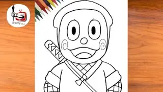 How to Draw Ninja Hattori step by step easy | Ninja Hattori Drawing...