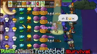 #16 Pvz Reseeded A Popcorn & Ice Survival Night #pvzmods #pvz1