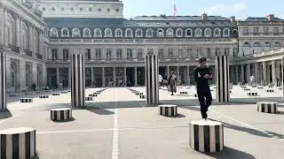 Buren's Columns at the Palais Royal in Paris - June 10, 2025