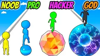 NOOB vs PRO vs HACKER vs GOD - Stack Rider