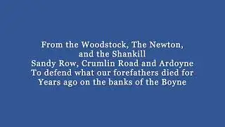 Ulster Story with Lyrics