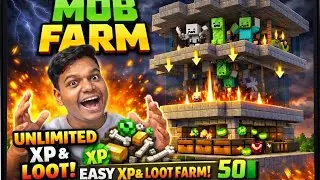 I Built a Powerful Mob Farm in Minecraft 😱 | Unlimited XP & Loot soon... #AvanishXGamer 