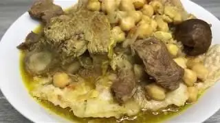 اروع وأسهل عمل تشريب اللحم أو سوب اللحم والطعم روعه 👌😋