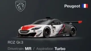 Gt7 Update 1.30.  Peugeot RCZ Gr.3