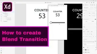 How to create Blend and Auto Animate Transition | Adobe XD