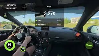 Audi RS3 2.5TFSI (DAZA) AT 4WD 2017 STAGE 3. 0-100 acceleration.
