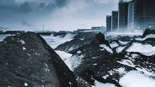 crazy snow storm in Reykjavik Iceland caught on camera!
