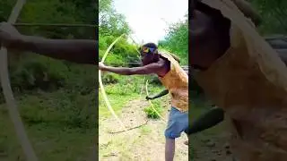 Traditional 😱🏹 Deer Hunting, Incredible Archery Skills of the Bushmen #shorts #bowhunting