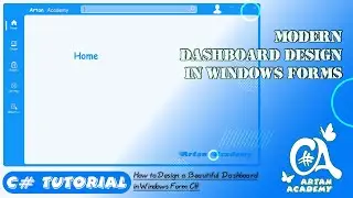 C# Modern Design Dashboard in Windows Form