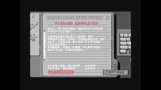 Commodore 64: Battle Command game ending by Ocean Software