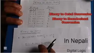 Binary Number conversion || Digital Logic || Nepali ||