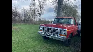 1978 Ford F350 || Starting and Driving || The Farm Truck