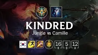 Kindred Jungle vs Camille - KR Challenger Patch 8.24