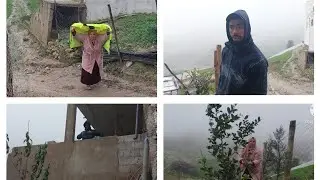 الله يجعل ربي يلطف بينا⛈️جات وحد العاصفة🌪 كونا غنمشيو فيها😲الله يكون معنا🤲🏼
