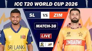 LIVE : SRI LANKA VS ZIMBABWE MATCH 38 LIVE | SL VS ZIM ICC T20 WORLD CUP MATCH COMMENTARY | SL