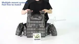 Outdoor hunting protection adjustable modular vest#tacticalgear #tacticalvest