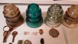 TIFFANY, INSULATORS AND SILVER COINS - Metal Detecting with Mike -Diggin Canada