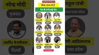 किस राज्य से है देश के बड़े नेता 👈😱Which state are the country's top leaders from?#shorts#ytshorts