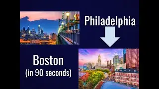 Philadelphia to Boston in 90 Seconds (W/ JetBlue Airways)