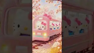 Peaceful Islamic Cartoon 🚆 | Cute Kids Naat | Trending Shorts 🌸 #shorts #ai #cartoon #tranding