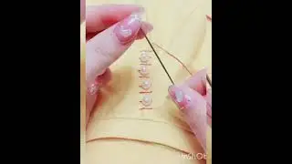 how to make Beautiful sleeves design with pearls || pearl stitching hack #Shorts
