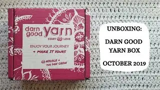 Unboxing: Darn Good Yarn Box - October 2019 | Yarn Haul,Yarn Blogger,Crochet Blogger,Subscription 😊