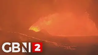 Hawaii's Kilauea volcano spews lava in dramatic eruption