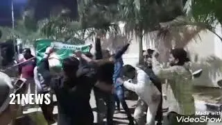 Victory Celebrations at  Aimim Party National President Janab Alhaj Barrister Asaduddin Owaisi  Resi