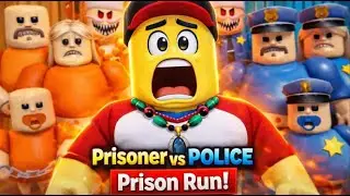 🔥Prisoner vs Police Prison Run! Roblox Obby Gameplay🔥#roblox #robloxshorts #robloxedit #gaming