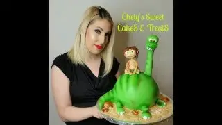 The Good Dinosaur Cake / tutorial part 1 making Dinosaur