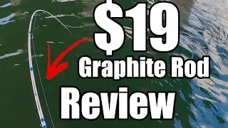 Under $20 Good Low Cost Graphite Fishing Rod, Budget Spinning Rod Shakespeare Excursion Review